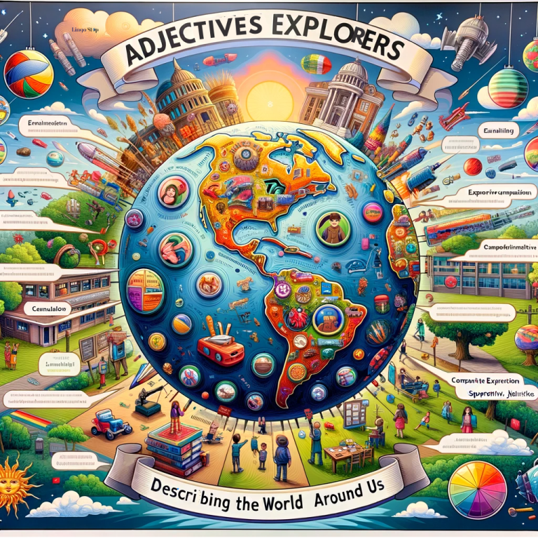 Adjective Explorers Course Describing the World Around Us.Lingo Stop