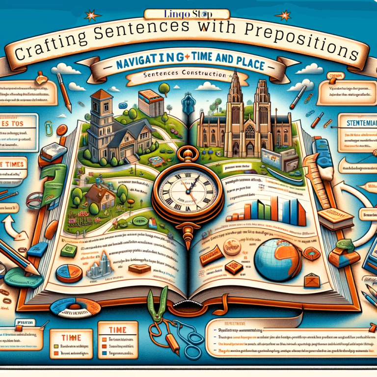 Enhance your English with 'Crafting Sentences with Prepositions lingo stop
